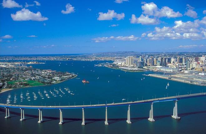 Coronado Bridge, San Diego – Extreme Sailing Series ©  Brett Shoaf